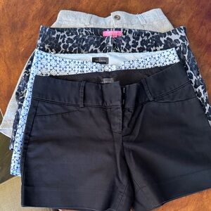 The Limited Black and Patterned Women Shorts